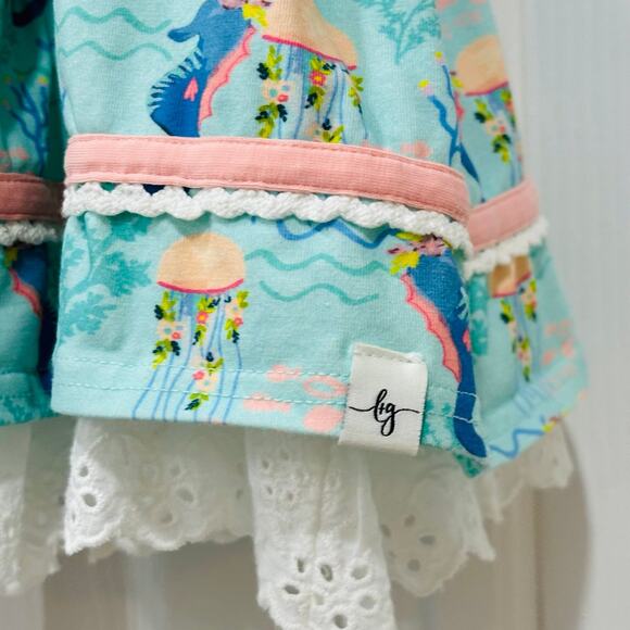 Love and Grow Seahorse and Jellyfish Dress Size 5 - Picture 3 of 6